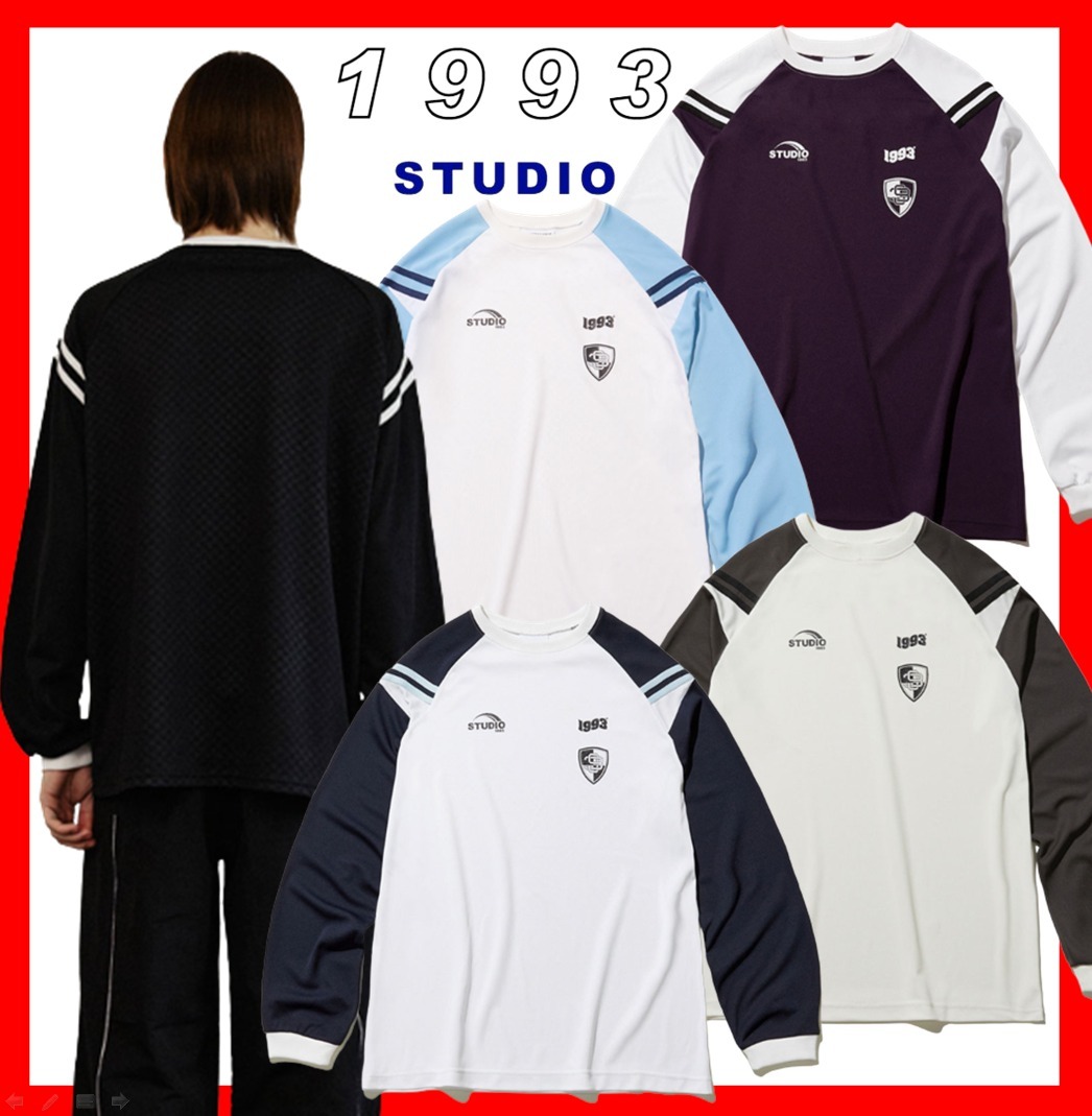 ★【1993 STUDIO】★23SS VINTAGE TRACK JERSEY LONG SLEEV.E★