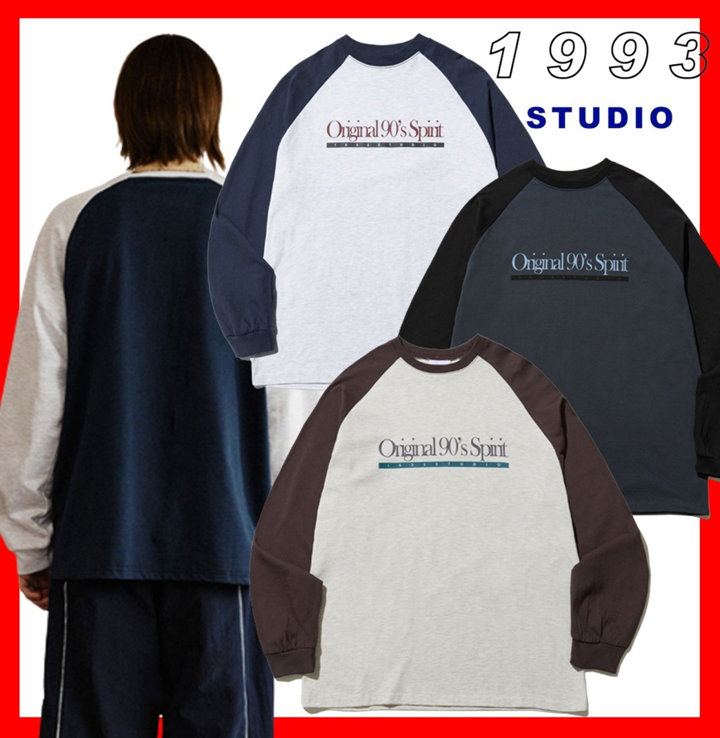 ☆人気☆【1993 STUDIO】☆23SS ORIGINAL RAGLAN LONG SLEEV.E☆