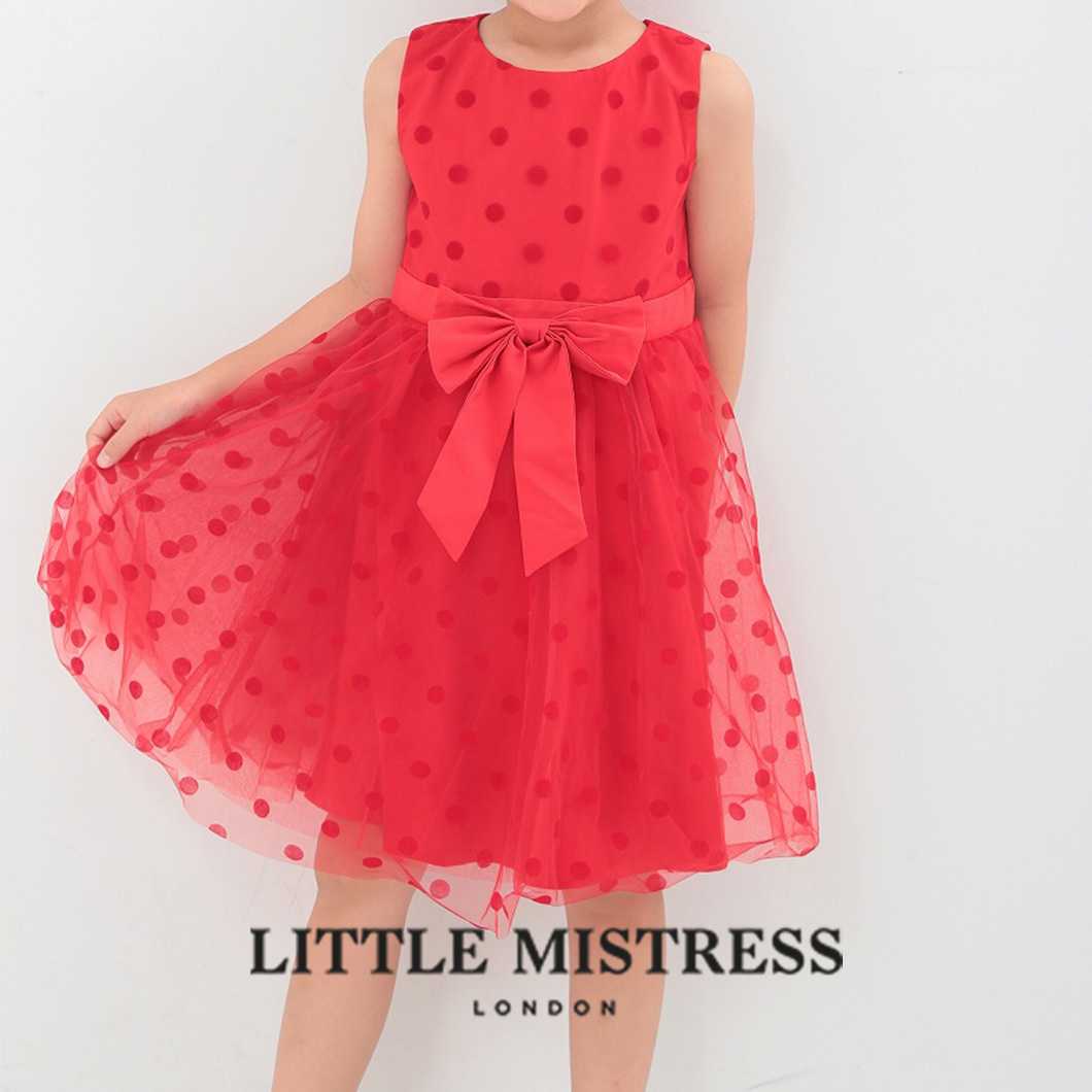 日本未入荷☆関税送料無料 LittleMistress Kids リボンドレス (Little