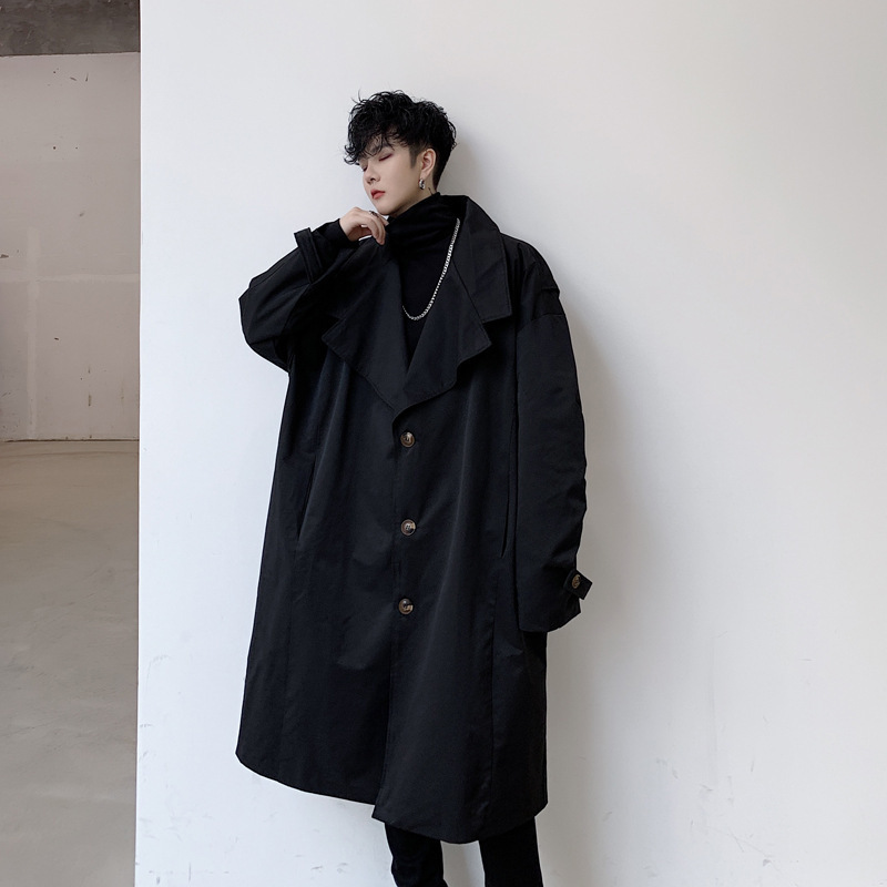 コート チェスターコート 無地 ロング丈 韓国 全2色 S~XL