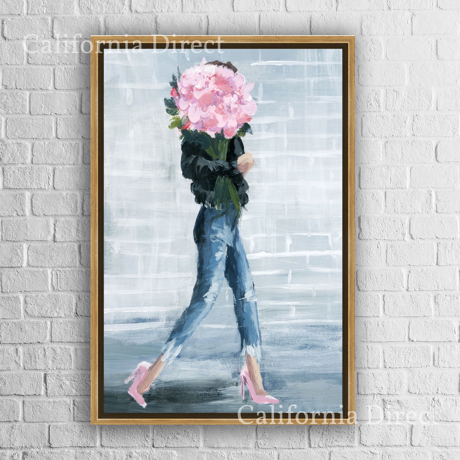 Oliver Gal フレーム付き 大きめ 51x76cm walk this city