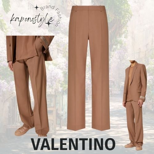 VALENTINO】ウールパンツ LIGHT CAMEL 春新作の - avante.org.br