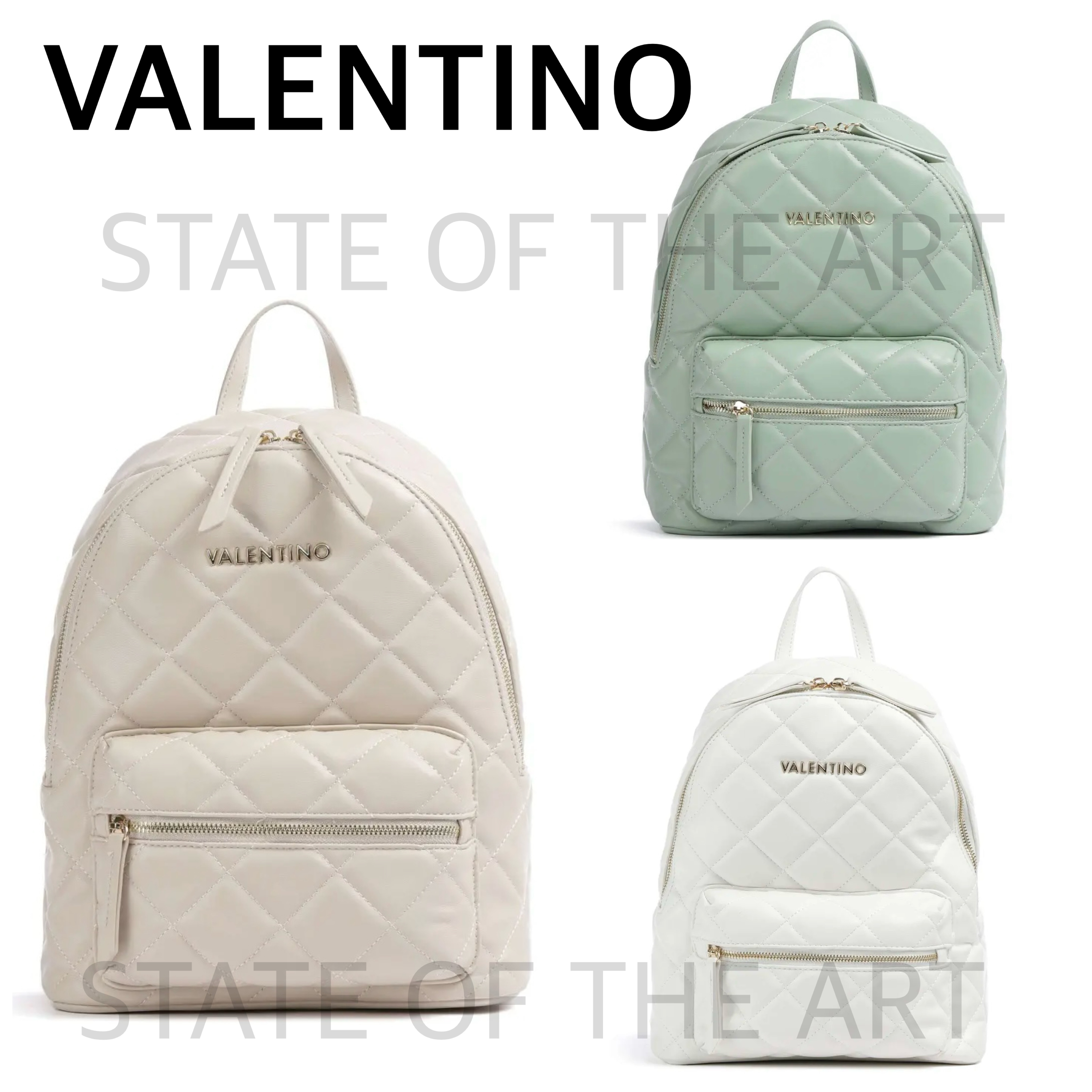 【VALENTINO】Ocarina バックポケット付 キルティング リュック
