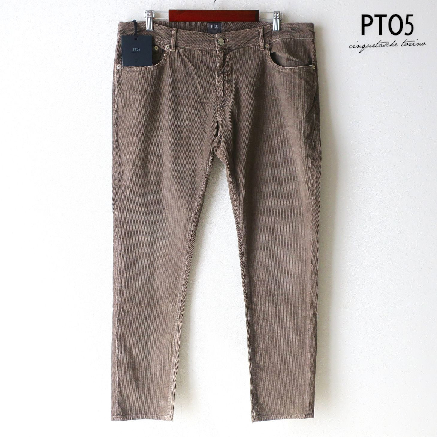 PT01 Tapered Pants Denim Plain Cotton Jeans