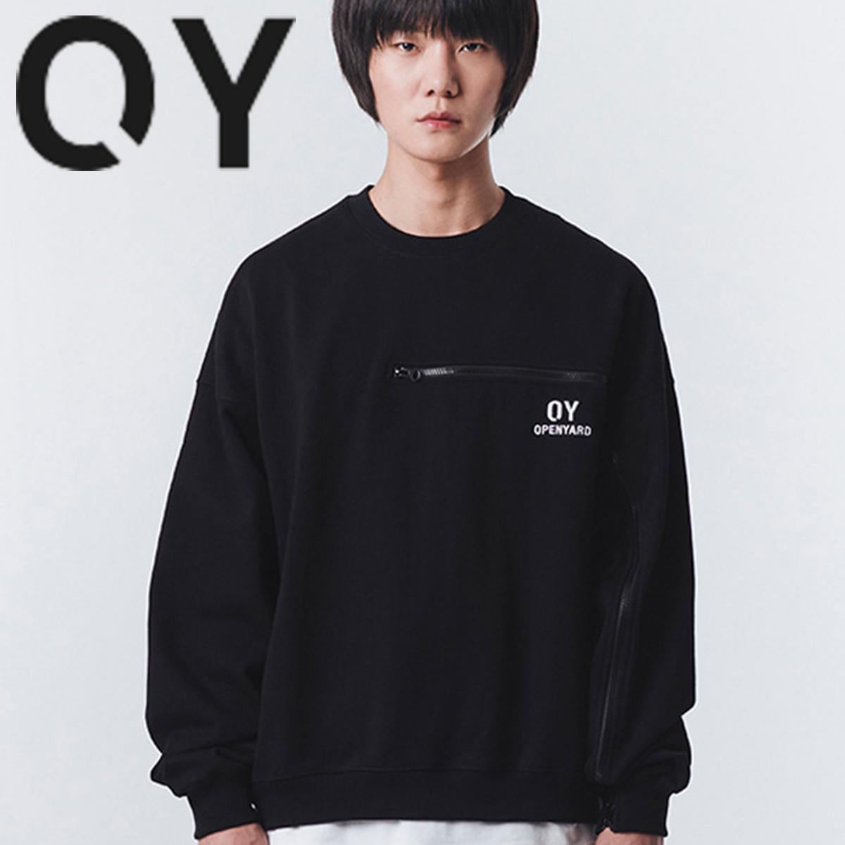 ★OY★ZIPPER LOGO MTM-BLACK★正規品/韓国直送料込/人気