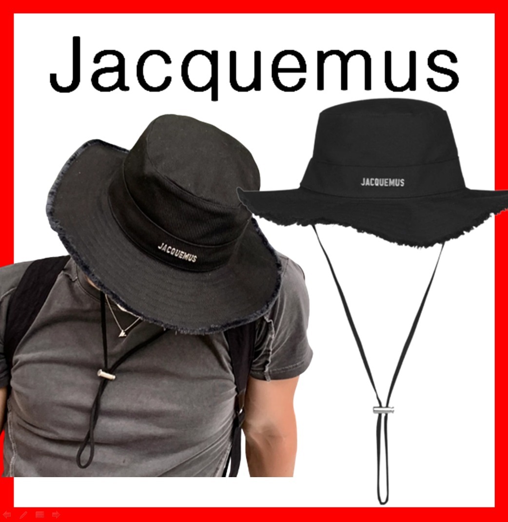 ☆23SS☆【Jacquemus】☆Le Bob Artichaut Bucket Hat Blac.k☆