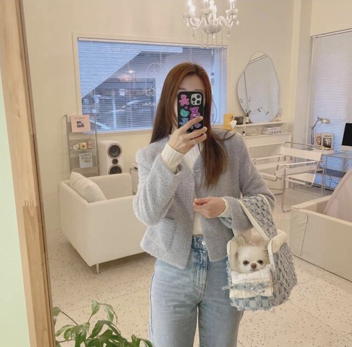《韓国 BABIANA》AJI BAG TOTO BABY DENIM XS 3点セット付