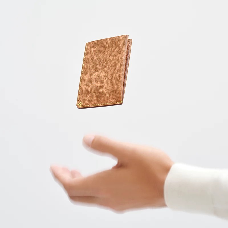 HERMES∽Porte-cartes H Sellier versoセリエ ヴェルソ_パリ速達