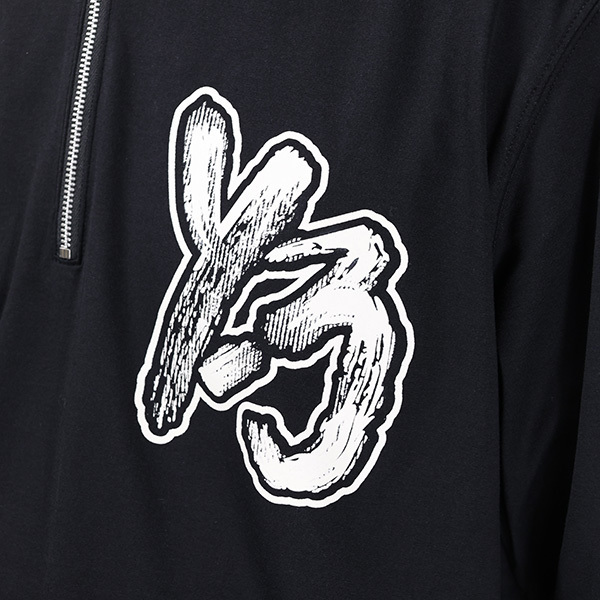 【Y-3】送料・関税込★23SS ハーフジップ 半袖 Tシャツ Y-3 ワイスリー Tシャツ 半袖 ハーフジップ ロゴT メンズ (Y-3/T