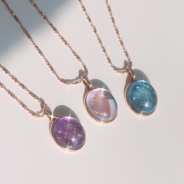 [wingbling] 韓国☆925Silver☆Glory Crystal Necklace