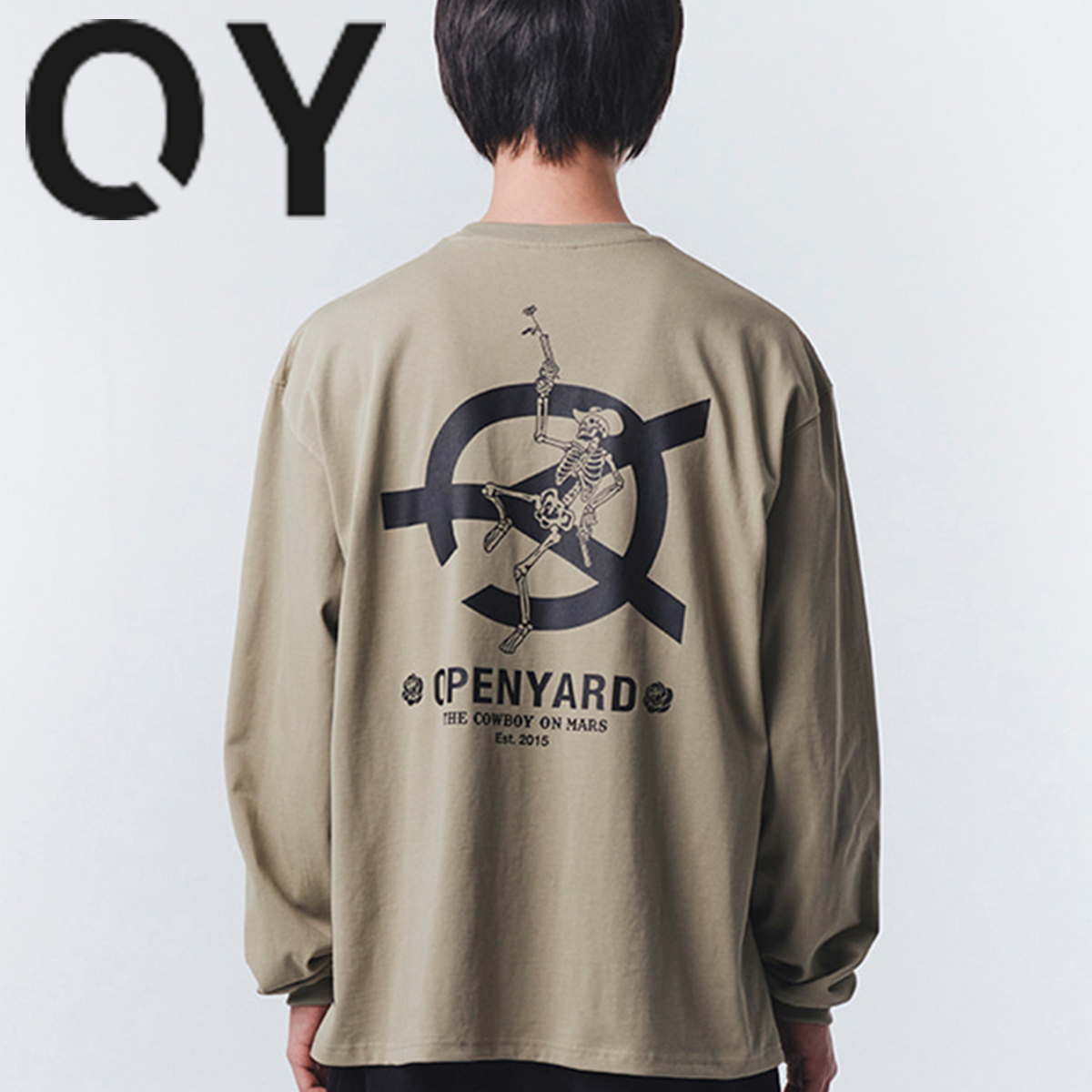 ★OY★SKULL LOGO LONG SLEEVE-KHAKI BEIGE★正規品/直送料込