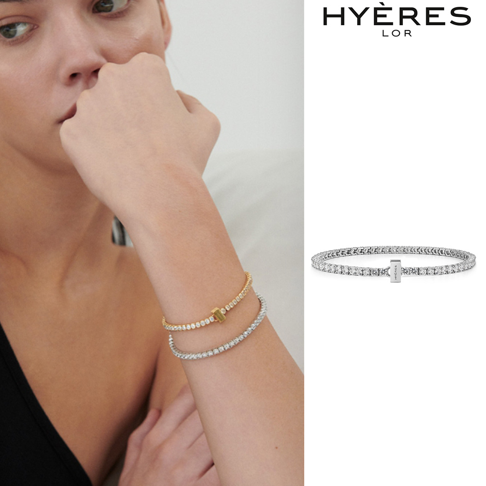 【HYERES LOR】23SS★ Essence silver tennis (W) 3.0 bracelet