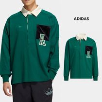 [ADIDAS] メンズ 23SS ポロシャツ UNIVERSITY 長袖 グリーン