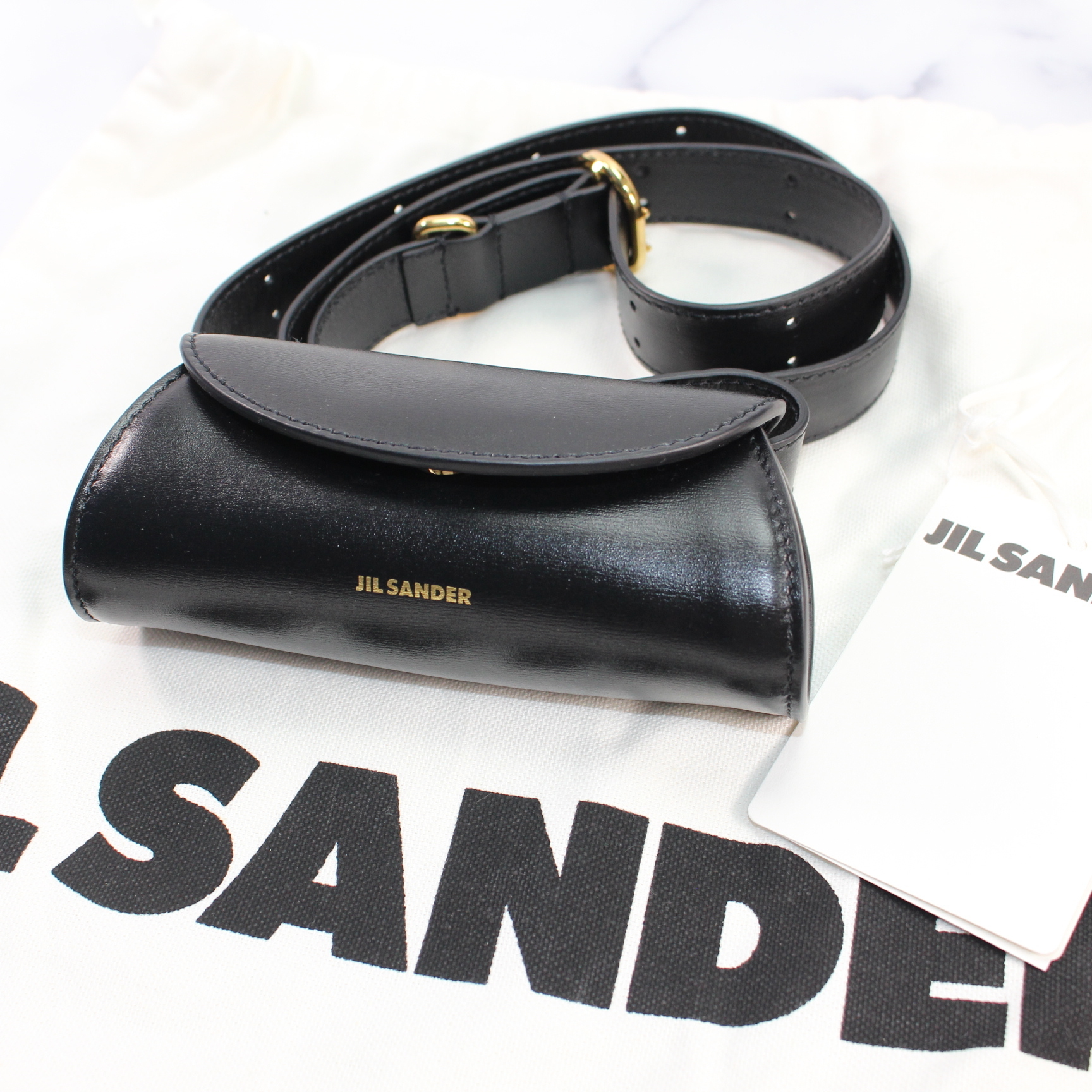 ジルサンダー JIL SANDER Cannolo カンノーロ ショルダー BLACK