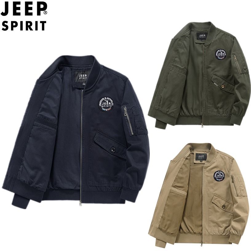 送料関税込み[JEEP] スタジャンブルゾン ジャケット大人気3色