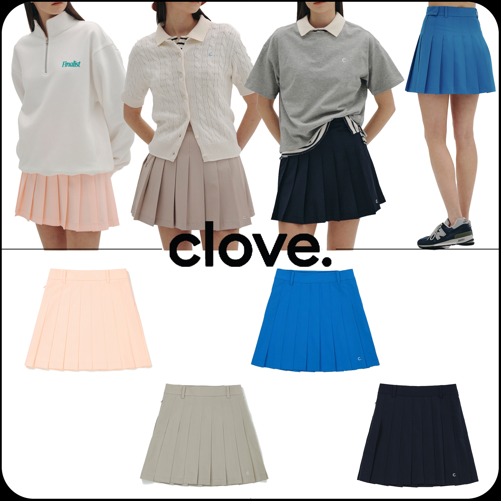 [Clove]★Basic Pleated Skirt