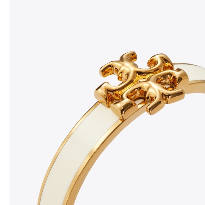 大人気★Tory Burch キラ エナメル リング ダブルTロゴ 国内発送 新作◇すぐ発送【TORY BURCH】キラ エナメル リング ダブルTロゴ