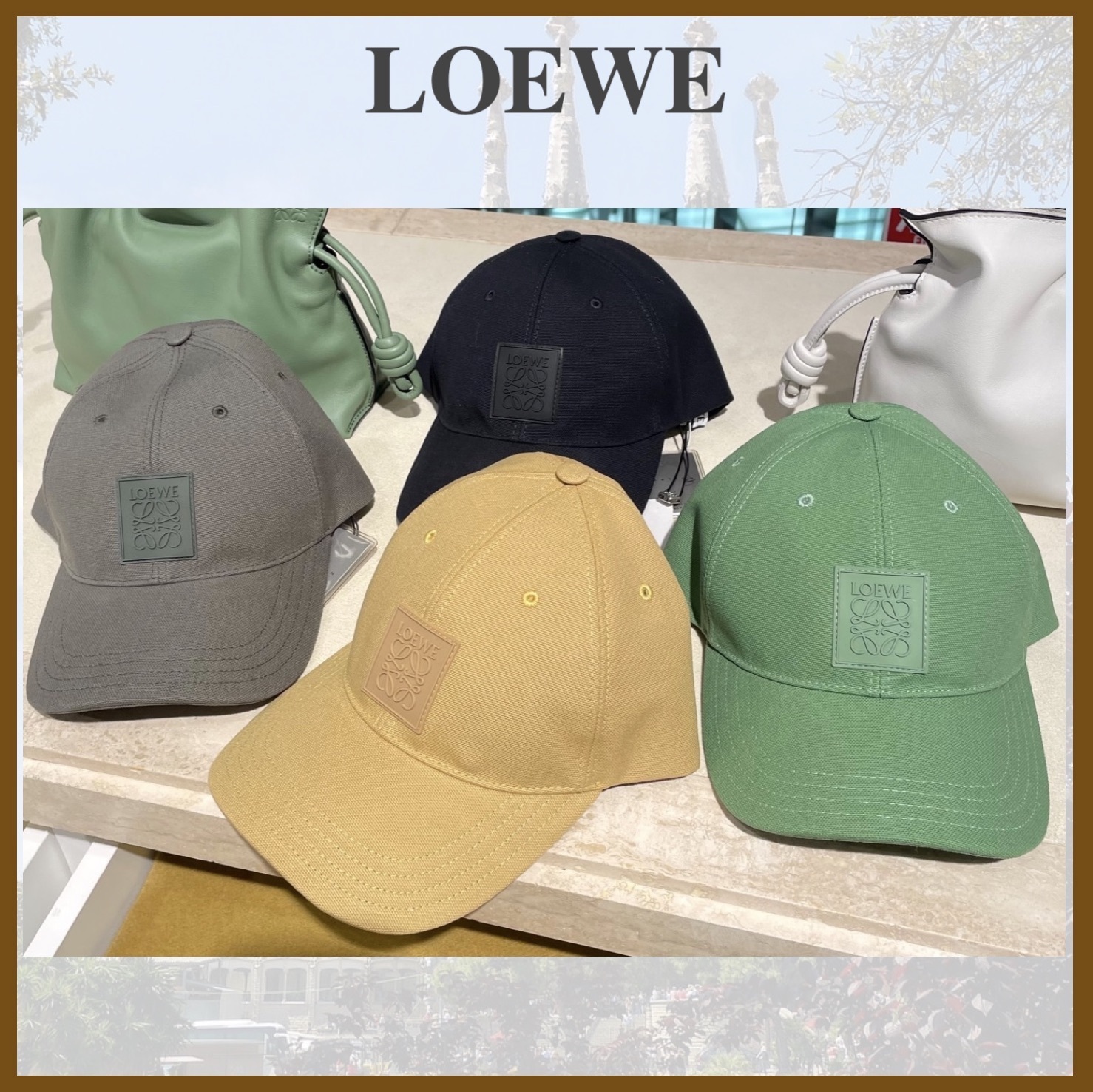 すぐ届く LOEWE ロエベ パッチ キャップ キャンバス 気軽にお買い物