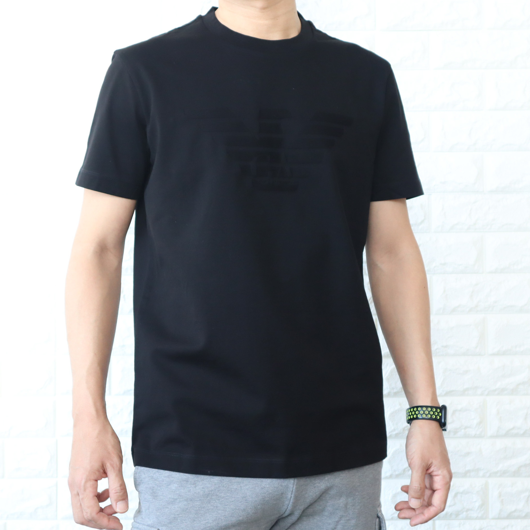 エンポリオ アルマーニ EA ジャガード ロゴ 半袖 Tシャツ