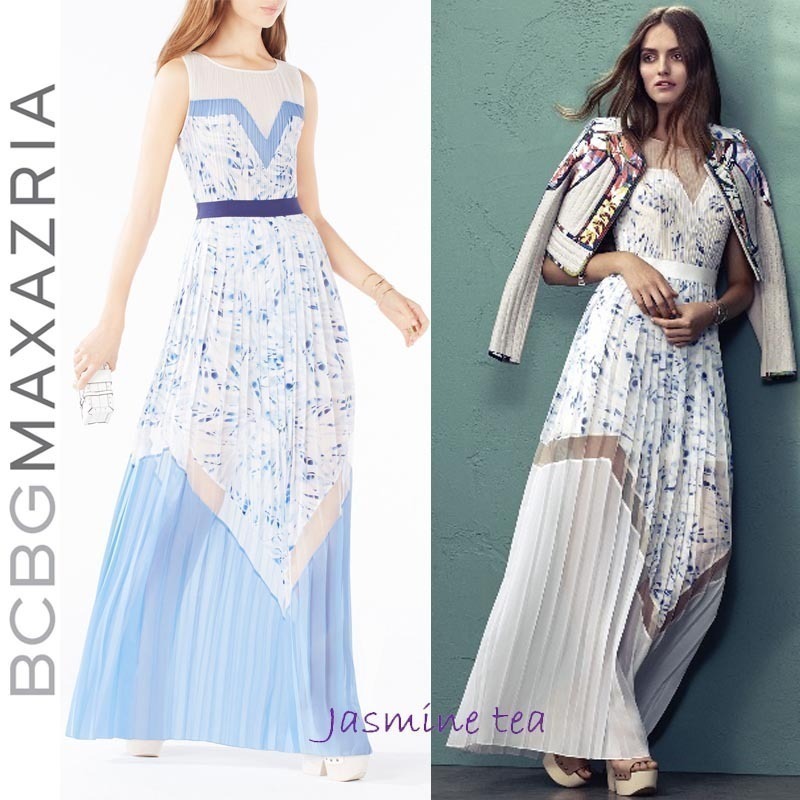 ★セール♪★BCBGMAXAZRIA Katherineプリーツガウン★