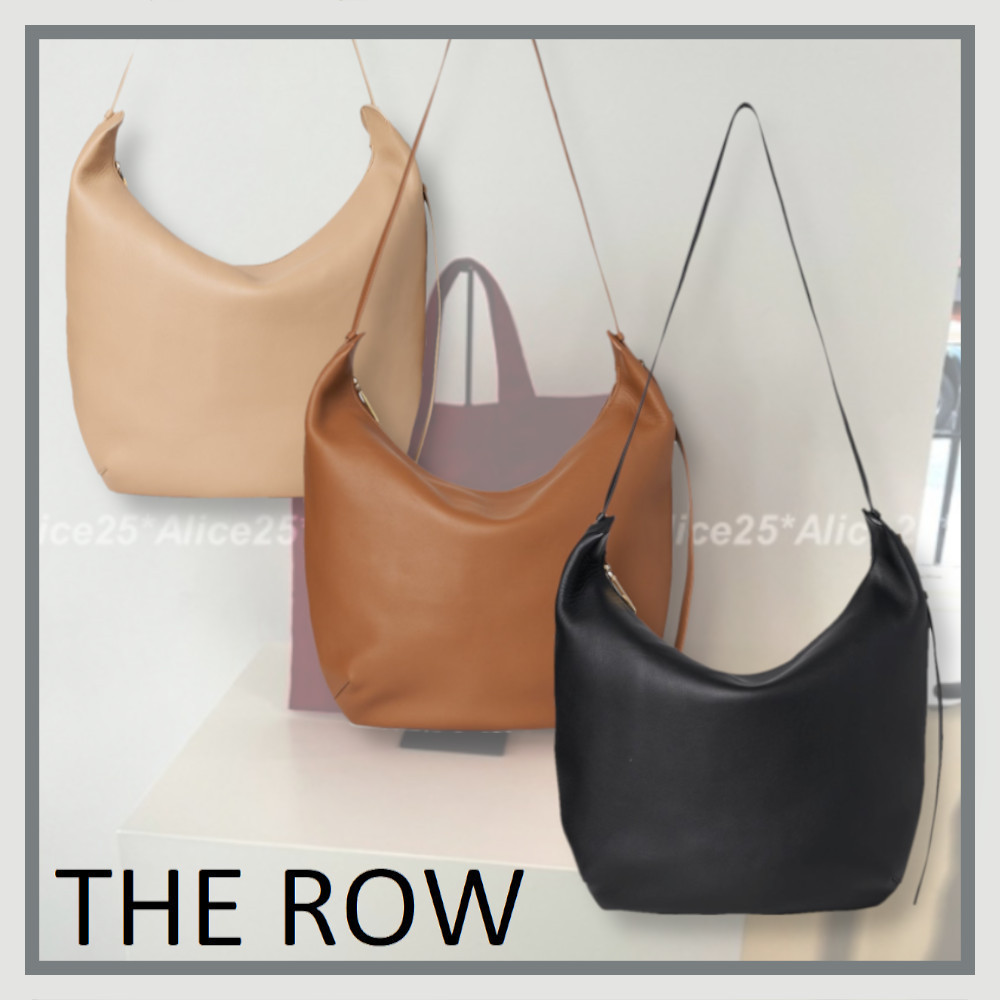 [THE ROW] N/S Allie レザー オーバーサイズ クロスボディバッグ