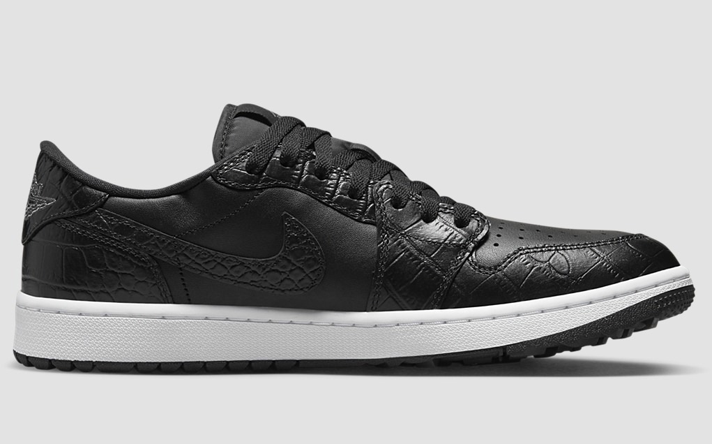 エアジョーダン1 Air Jordan 1 Low Golf Black Crocodile Skin