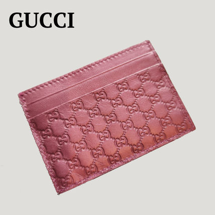 GUCCI Card Holders Leather Logo Card Holders