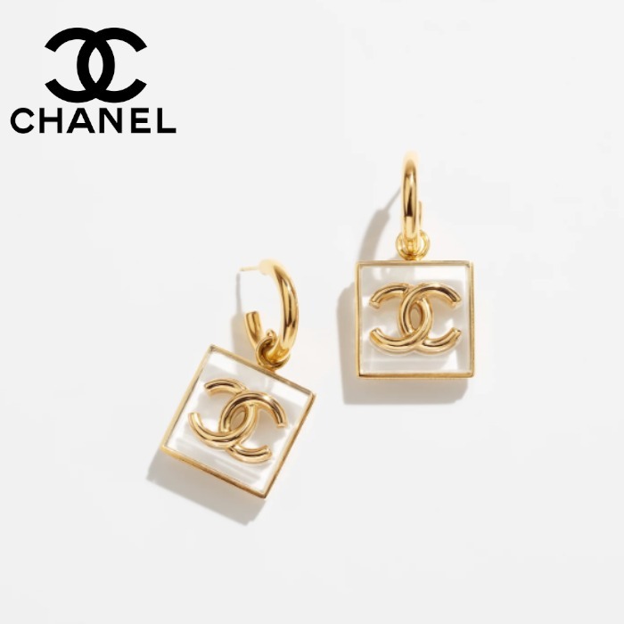 2023SS爽やか♪【CHANEL】フープピアス アクセサリー ピアス