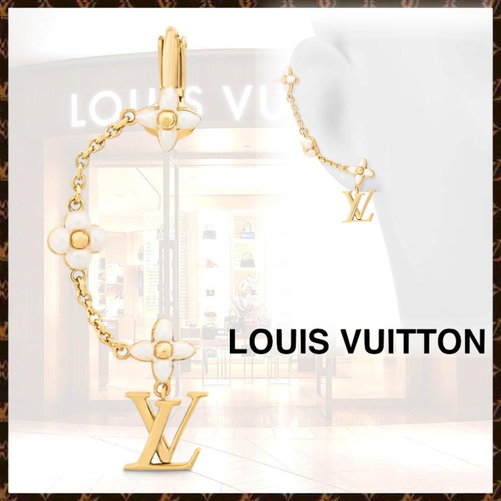 最安挑戦! 直営店♪すぐ届く♪Louis Vuitton イヤーカフ LV フローラ