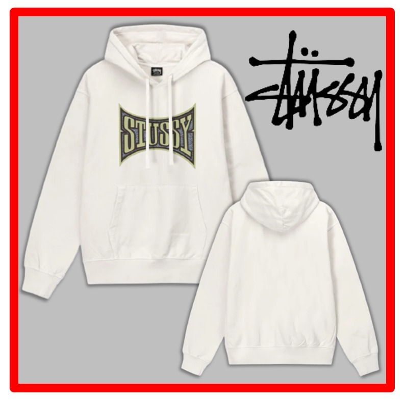 ★人気★【STUSSY】★CHAMPION PIGMENT DYED HOODI.E★NATURAL★