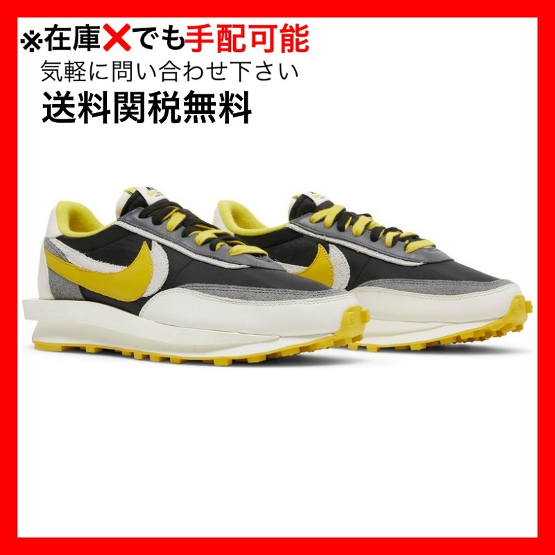 スニーカー Nike LD Waffle sacai Undercover Black Bright Citron