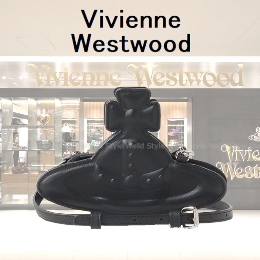 【VivienneWestwood】SMOOTH LEATHER INJECTED ショルダーバッグ