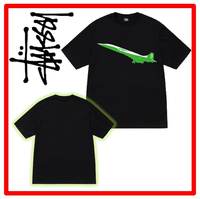 ★韓国の人気★【STUSSY】★JET TE.E★BLACK★