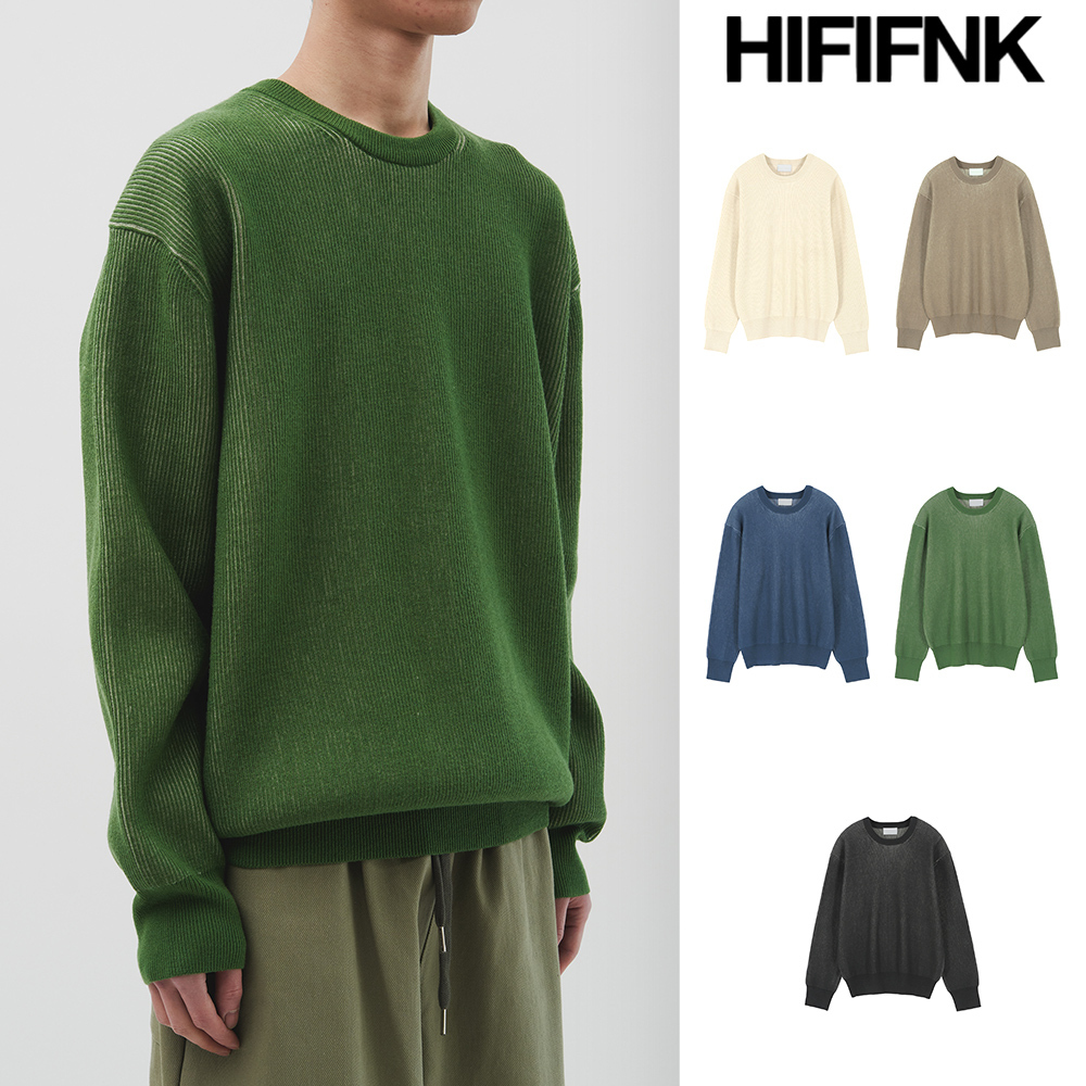 【HI FI FNK】Lember Two-Tone Knit