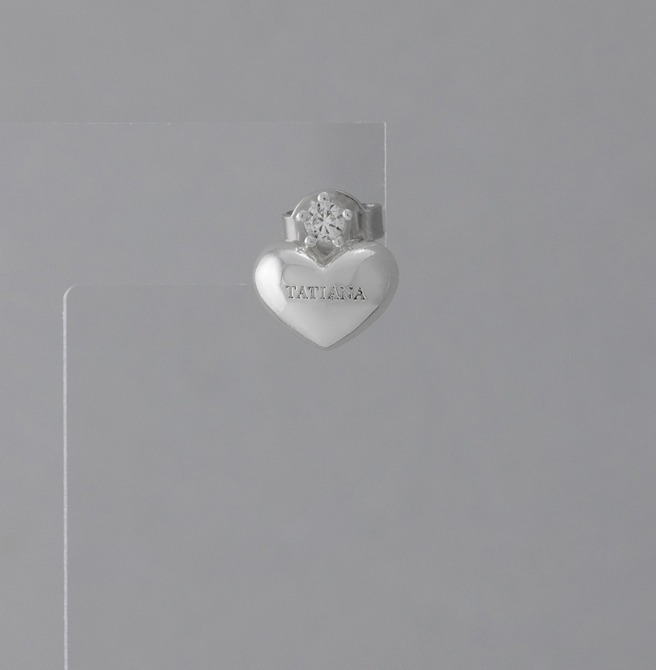 韓国発【TATIANA】[Silver925] Ameli Heart Earring☆ピアス Designer fashion, Seoul-fully created | W Concept