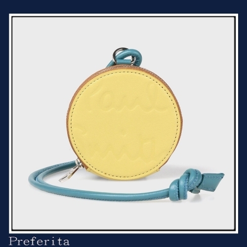 Paul Smith】シリンダーダッフル ネックコインケース 丸 牛革