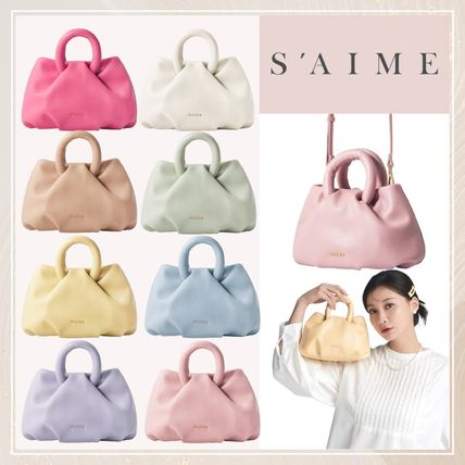 S'AIME Shoulder Bags Casual Style Plain Party Style Elegant Style Crossbody