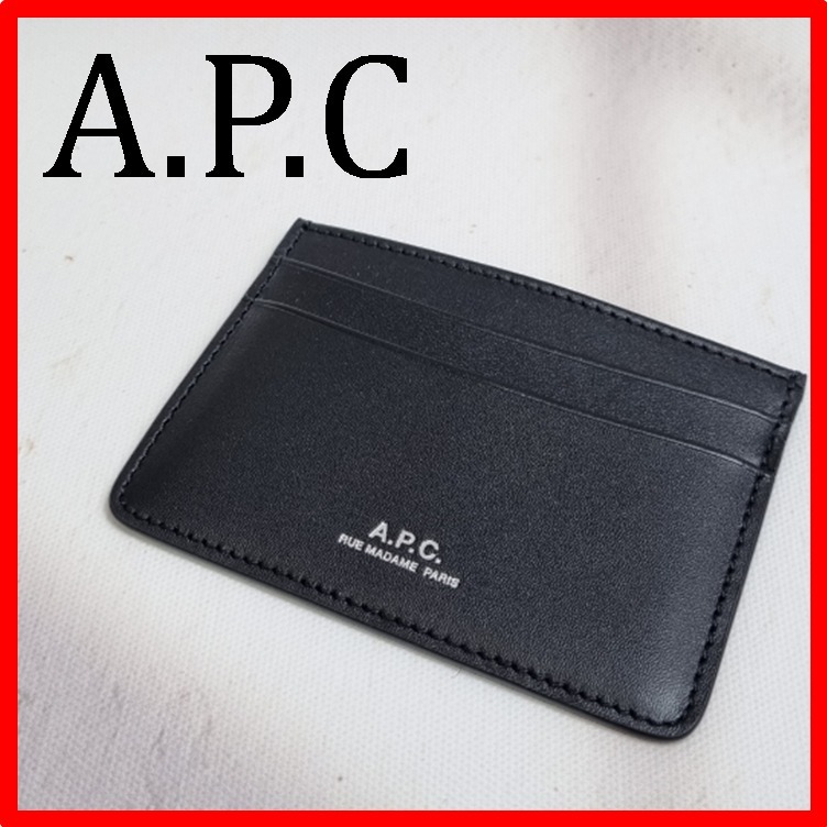 ☆韓国の人気☆【A.P.C.】☆Andre Card Holder Blac.k☆関税込☆
