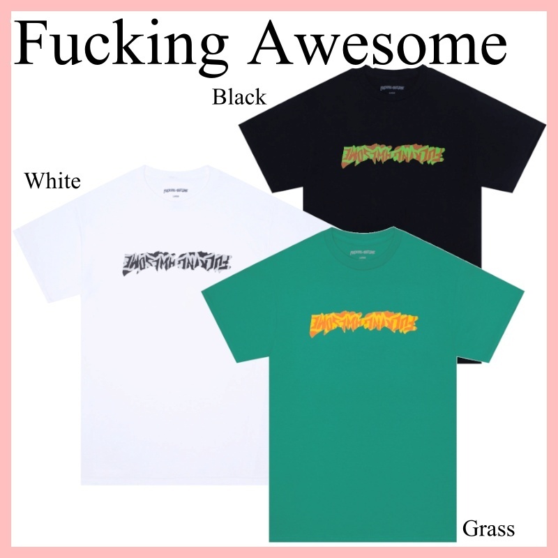 Fucking Awesome Cut Out ロゴ Tシャツ 半袖 コットン 3色 送込