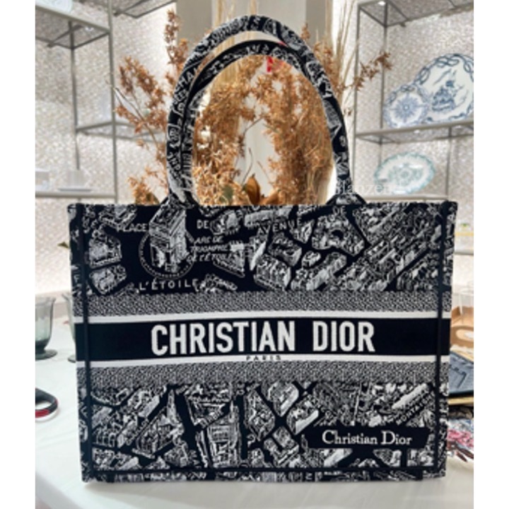 23SS【Dior】《Plan de Paris》DIOR BOOK TOTE ミディアムバッグ