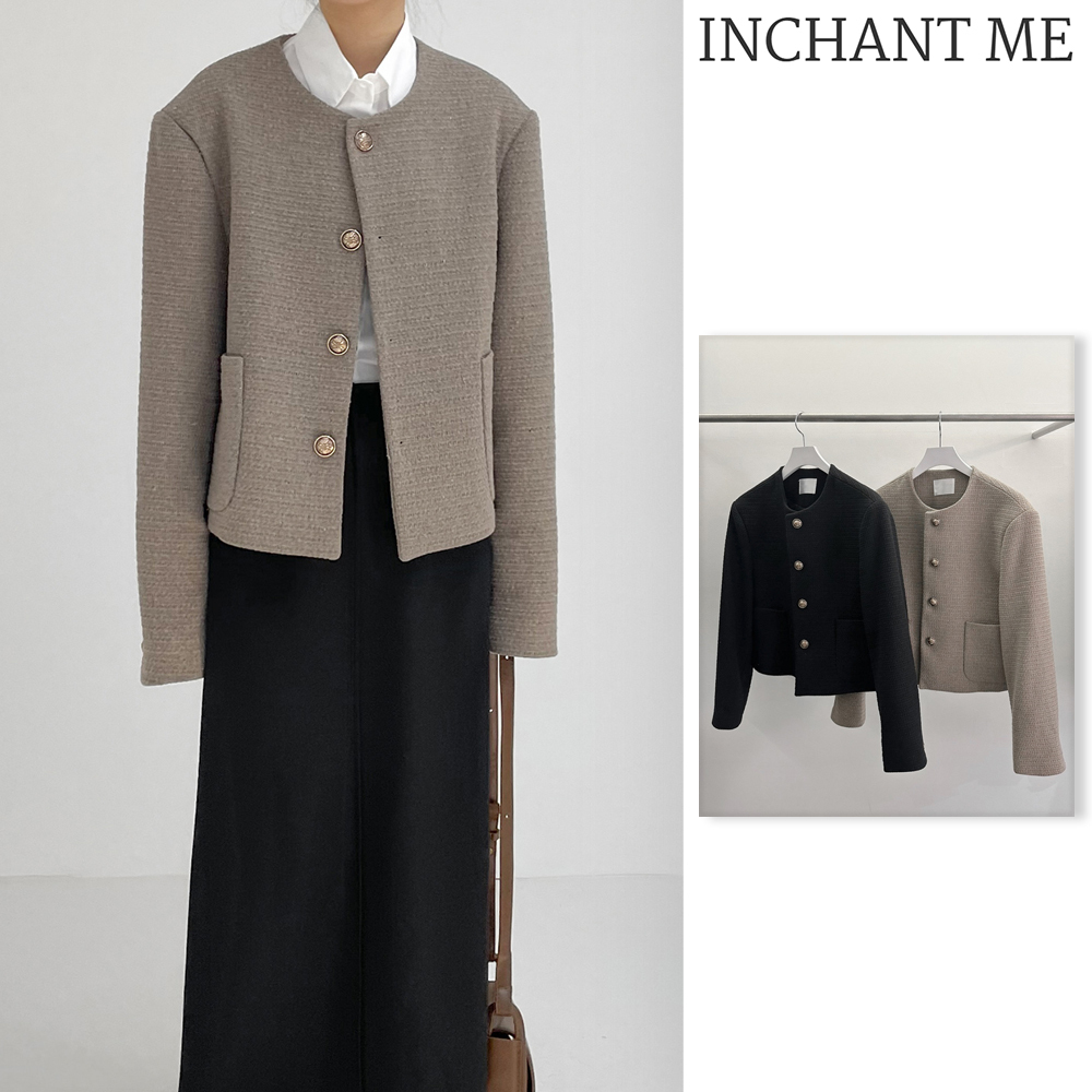【INCHANT ME】Luka Overfit Short Tweed Jacket