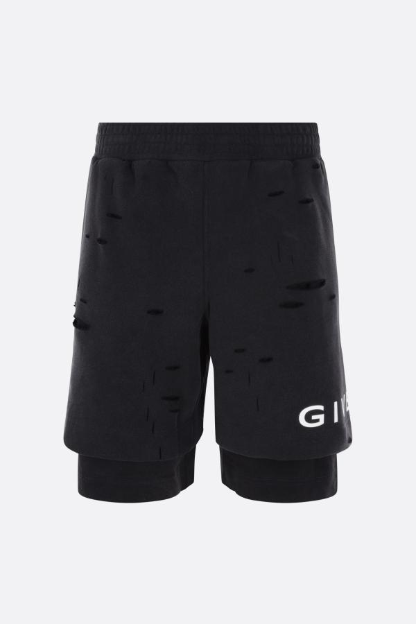 ★GIVENCHY★プリント ペルファ バミューダ ショーツ GIVENCHY ジバンシィ 21SS Sweat Logo Shorts ロゴ刺繍