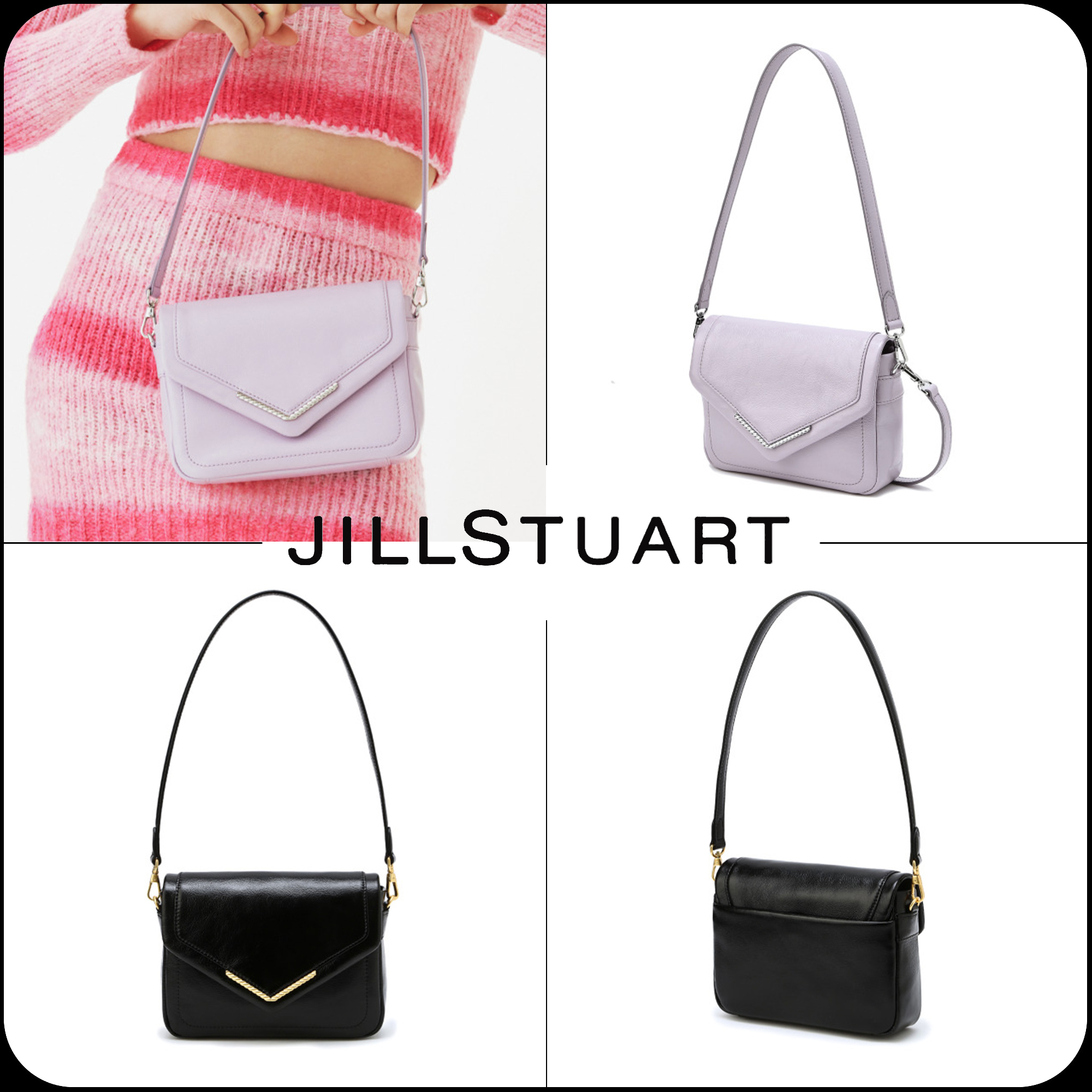 [JILLSTUART]★ROSELLA COWHIDE SHOULDER AND CROSS BAG★SMALL
