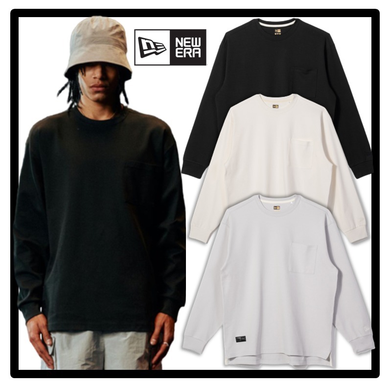 ★関税込★New era★BLACK LABEL OVER FIT POCKET LONG SLEEVE★