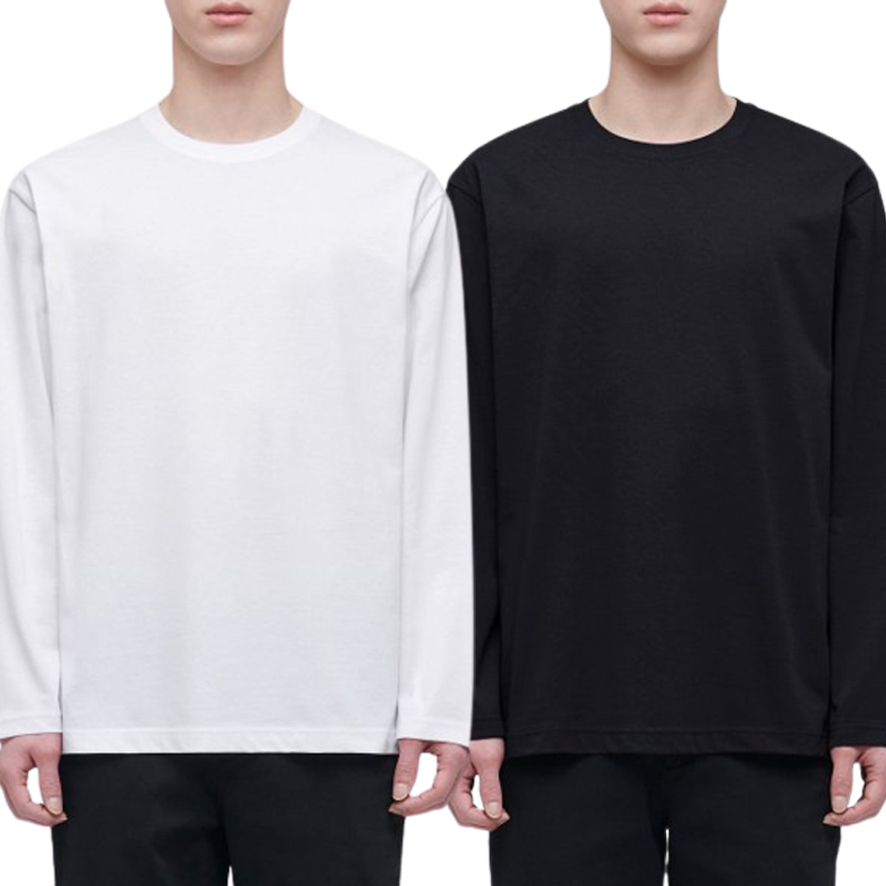 MUSINSA STANDARD MEN'S_クルーネック長袖Tシャツ2パック_2色