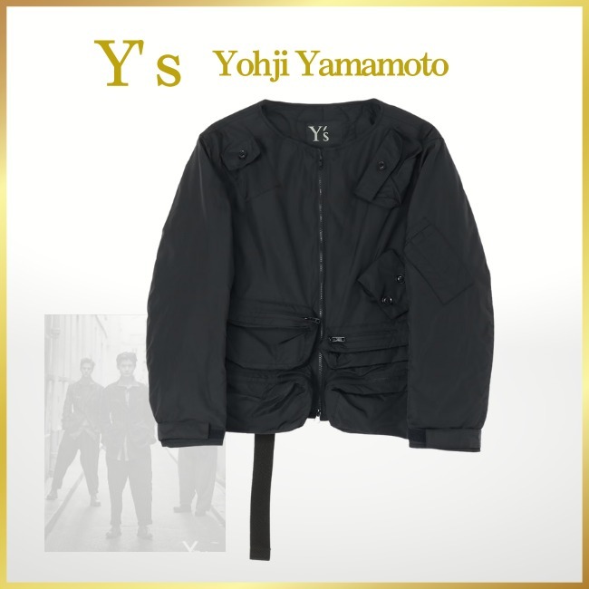 [ Y's★Yohji Yamamoto] 中綿ノーカラージャケット★送料無料