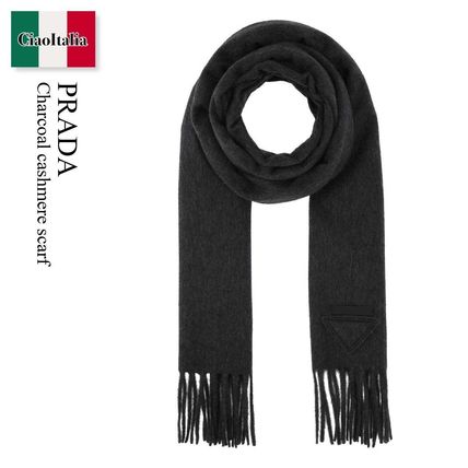 PRADA Knit & Fur Knit & Fur Scarves