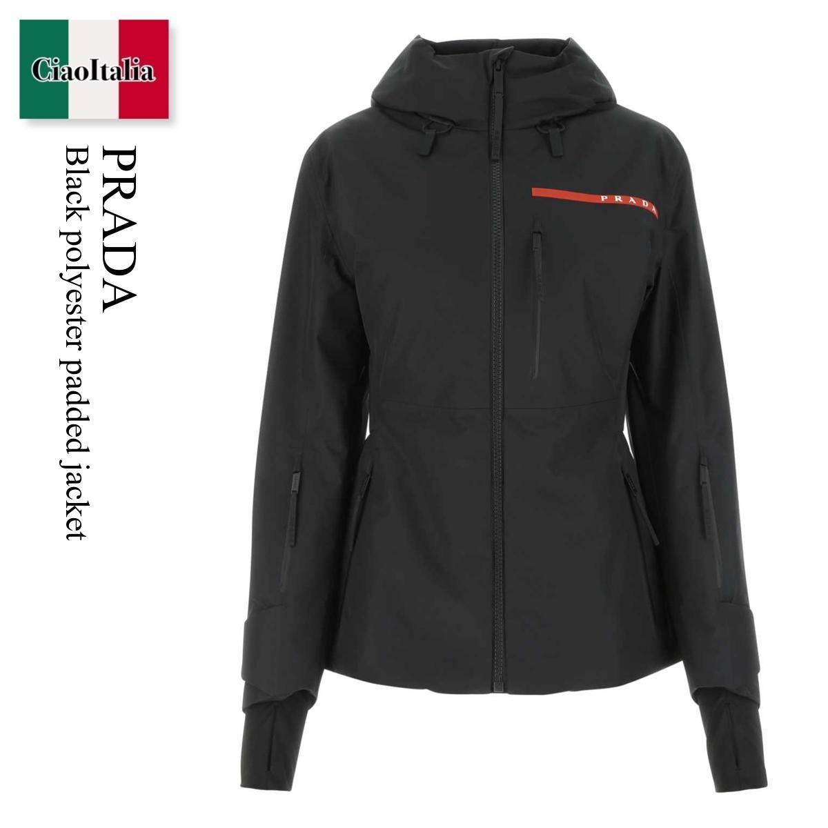 ジャケット Prada Black polyester padded jacket