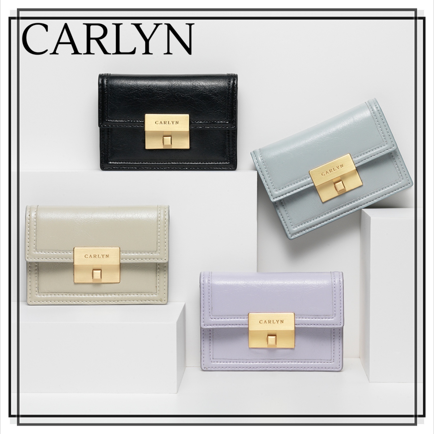 【CARLYN】Pave Wallet 4colors 韓国 チガプ ミニ財布