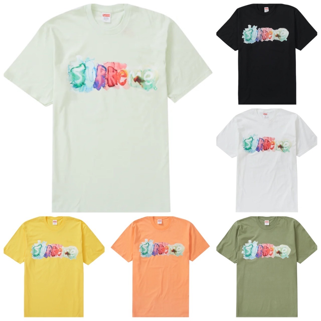 シュプリーム★ウォーターカラーロゴTシャツ★Watercolor Tee